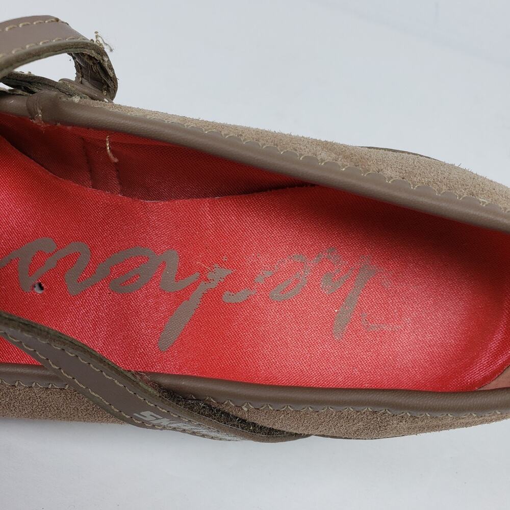 Skechers Womens Size 7 Brown Leather Casual Mary Jane Flats Shoes SN22266 - Picture 11 of 12